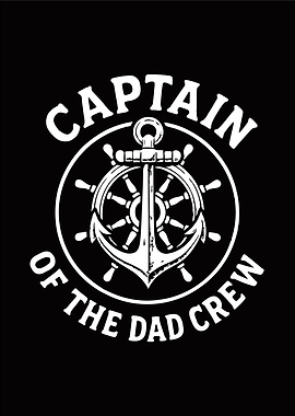 Captain of the Dad Crew Design