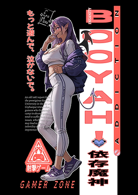 Anime Girl Gamer Zone Design