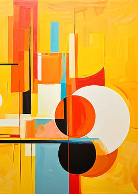 Abstract Geometric Painting with Circles