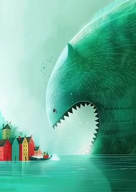 Giant Fish Threatens Coastal Town