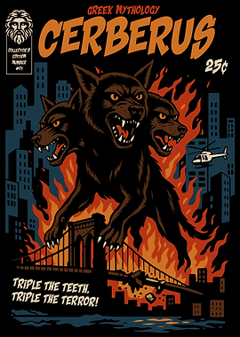 Cerberus Comic Book Cover Art