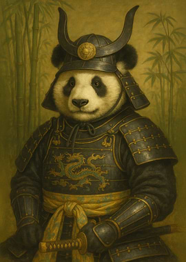 Panda Samurai Warrior - Panda Samurai Warrior with Ancestral Armor