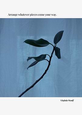 Arrange Pieces: Plant with Virginia Woolf Quote