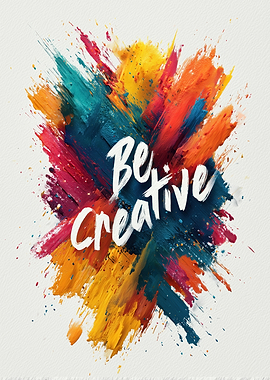 Be Creative - Abstract Color Burst