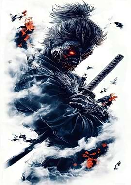 Undead Samurai Warrior with Katana