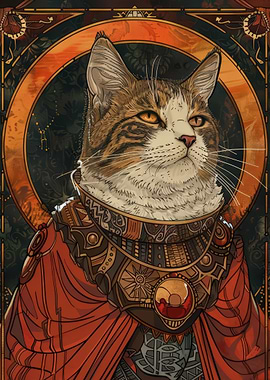 Regal Cat Portrait