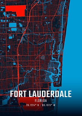 Fort Lauderdale City Map