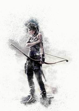 Lara Croft with Bow and Arrow