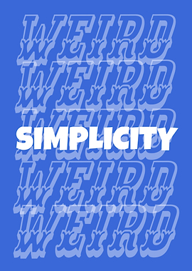 'WEIRD SIMPLICITY – Minimalist But Chaotic Art Print'