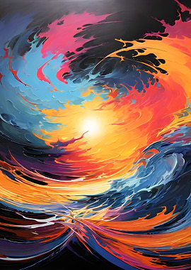 Abstract Swirl of Colors