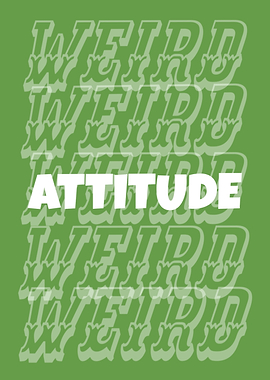 WEIRD ATTITUDE – Chaotic Good Vibes Art Print