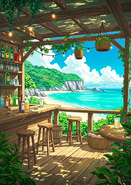 Beach Bar with Ocean View