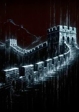 Great Wall of China Digital Art