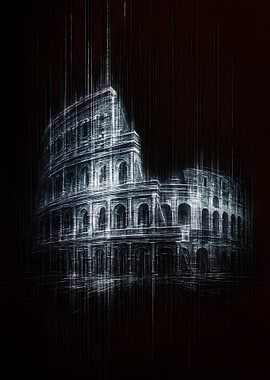 Colosseum Rome Digital Art