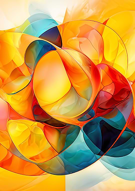 Abstract Colorful Swirls
