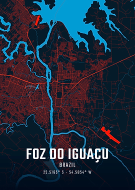 Foz do Iguaçu City Map