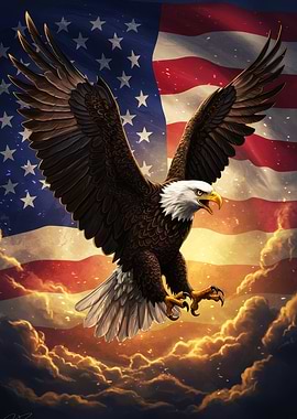 American Eagle Soaring
