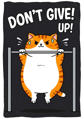 Motivational Cat Pull-Up