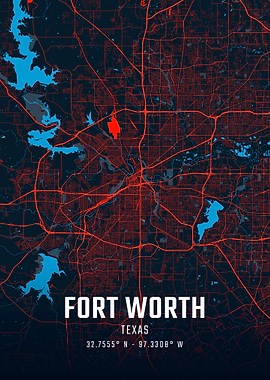 Fort Worth City Map