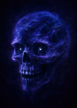 Nebula Skull Digital Art