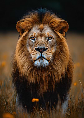 Majestic Lion Portrait