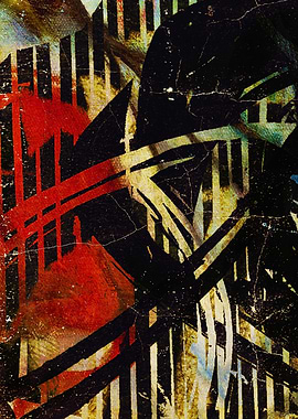 The Black Book Abstract Grunge Texture with Red and Black