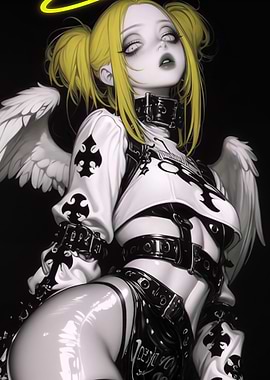 Sexy Anime Dark Angel Pin-Up