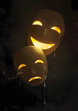 Comedy and Tragedy Masks