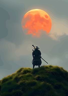 Samurai under the Blood Moon