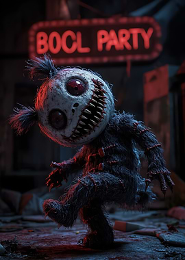 Creepy Doll at Bool Party