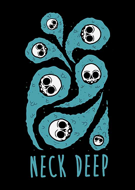 Neck Deep Skull Ghosts