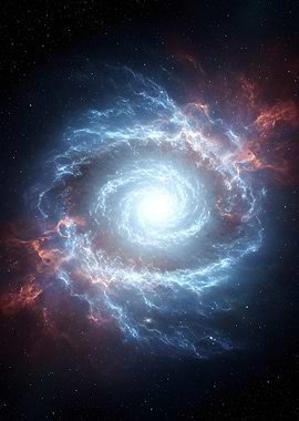 Swirling Galaxy in Deep Space