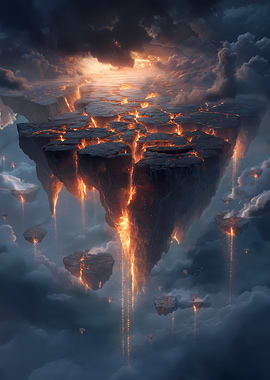 Floating broken Islands in the Sky