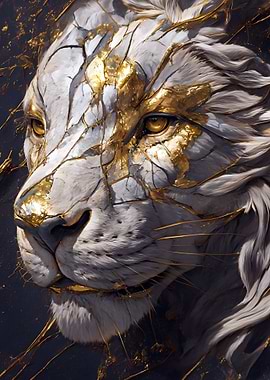 Golden Lion Portrait