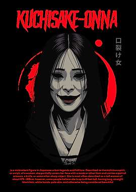 Kuchisake-onna Illustration