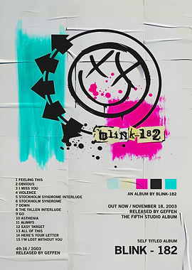 Blink-182 Self-Titled Album Poster