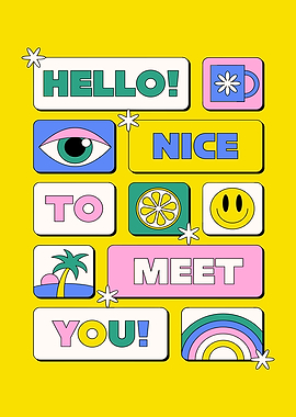 Hello Nice to Meet You Poster