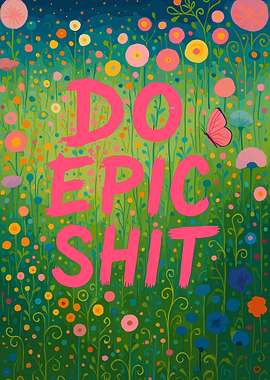 Do Epic Shit Floral Art