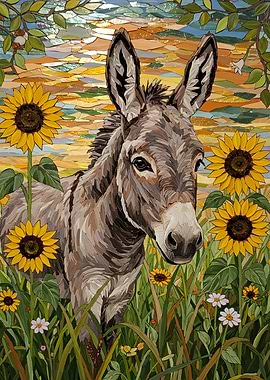 Donkey in Sunflower