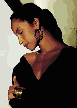 Portrait of a Woman with Gold Jewelry