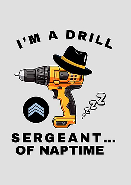 Drill Sergeant of Naptime Cartoon