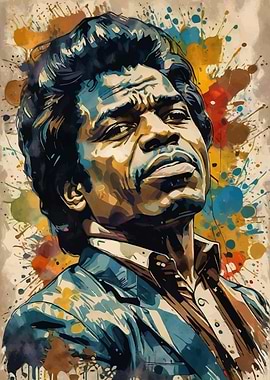 James Brown Watercolor Portrait