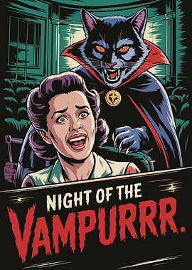 Night of the Vampurrr Poster