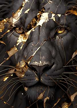 Golden Lion Portrait