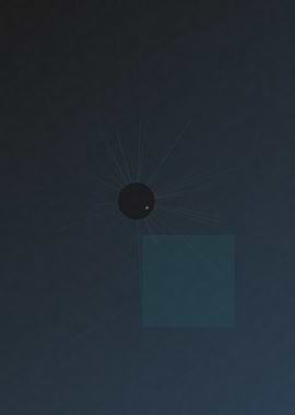 Abstract Dark Orb with Light Rays