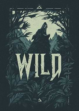 Wild Wolf Graphic Art