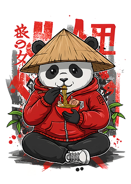 Panda Ramen Graffiti