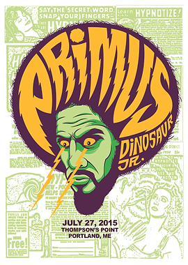 Primus and Dinosaur Jr. Concert Poster