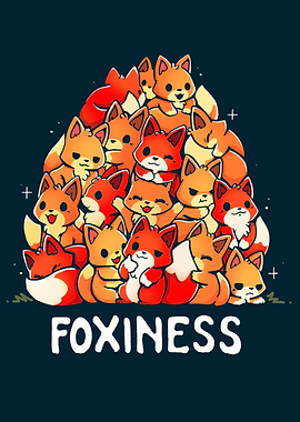 Foxiness Cartoon Pile