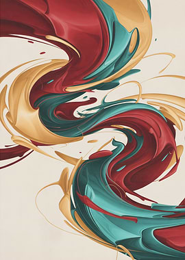 Abstract Swirls of Color